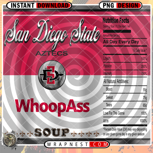 SAN DIEGO STATE WHOOPASS WRAP