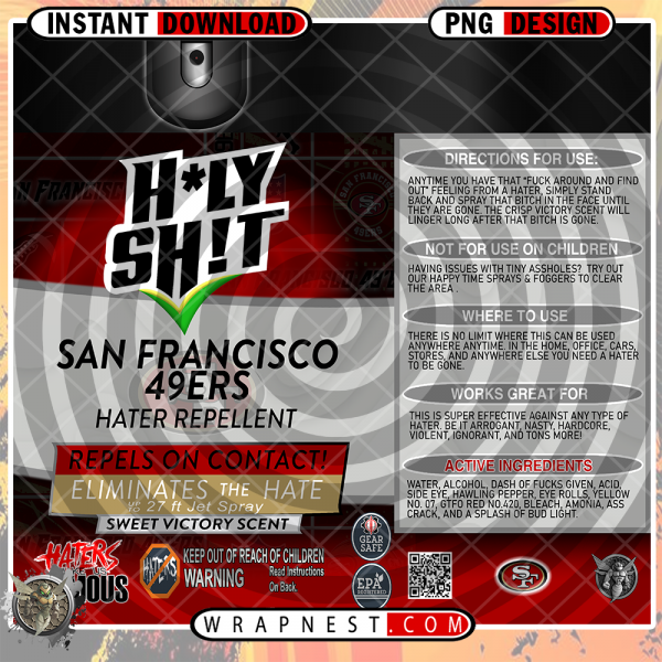 49ERS HOLY SHIT WRAP