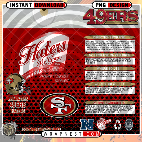 49ERS HATERS BE GONE WRAP