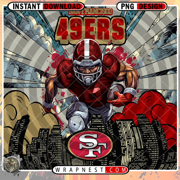 49ERS COMIC BOOK STYLE WRAP