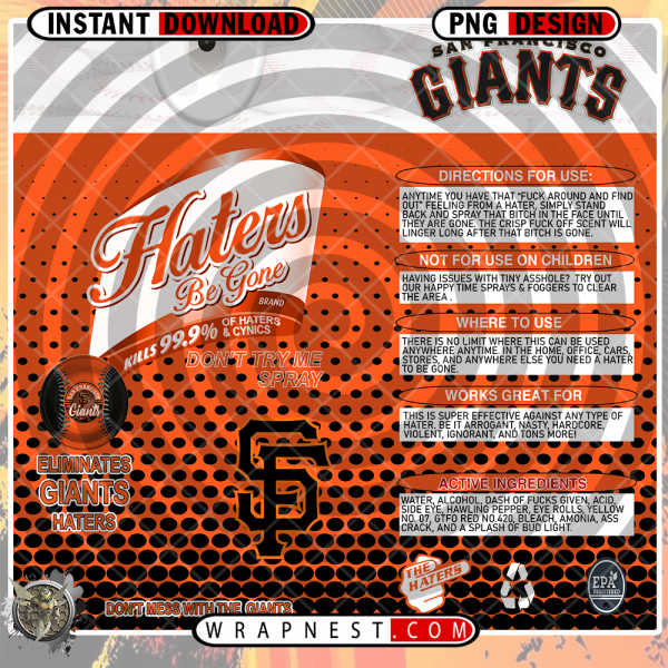 GIANTS HATERS BE GONE WRAP