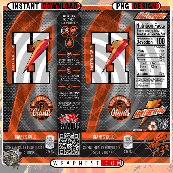 GIANTS HATERADE WRAP
