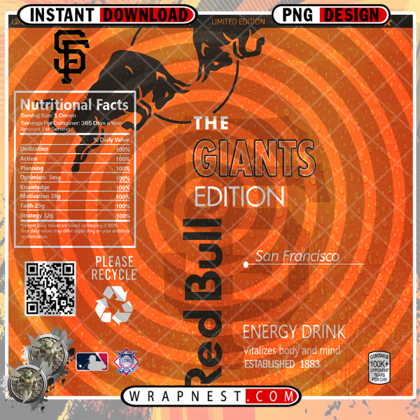 GIANTS RED BULL WRAP