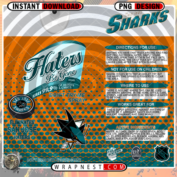 SHARKS HATERS BE GONE WRAP