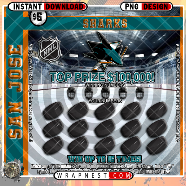 SHARKS SCRATCH OFF WRAP