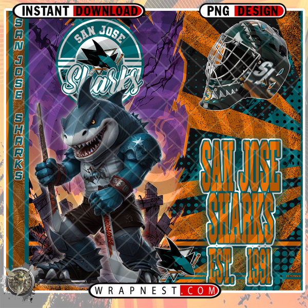 SHARKS MONSTER MASCOT