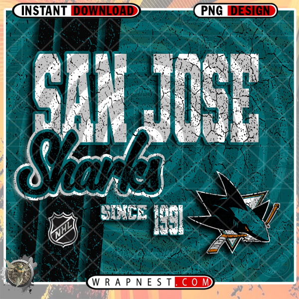 SHARKS GRUNGE v2 WRAP