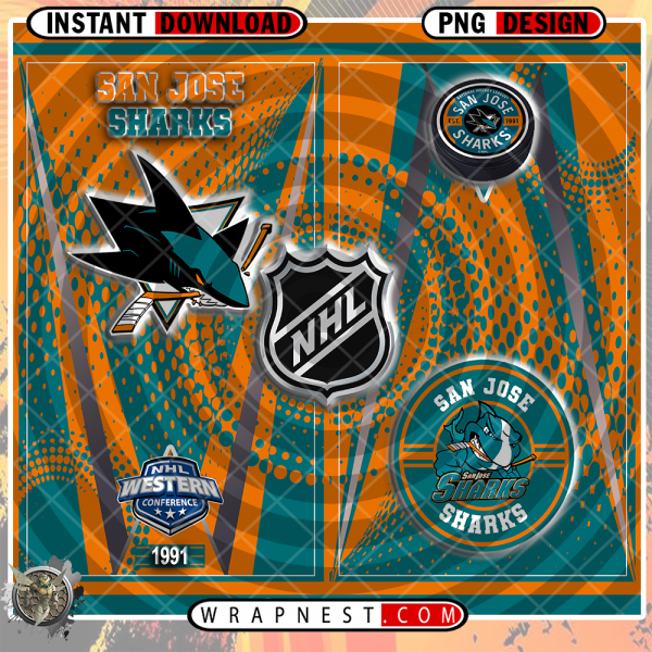 SHARKS TEAM LOGO WRAP