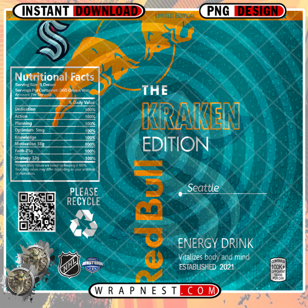 KRAKEN RED BULL WRAP