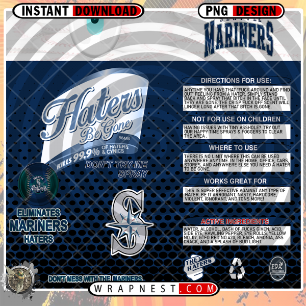 MARINERS HATERS BE GONE WRAP