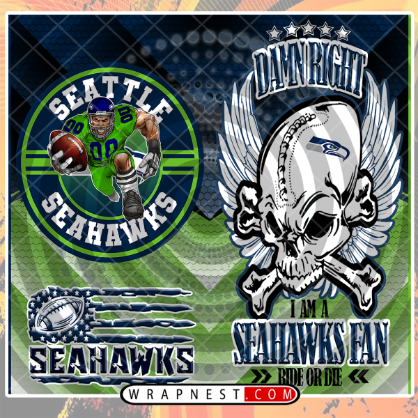 SEAHAWKS SKULL WRAP