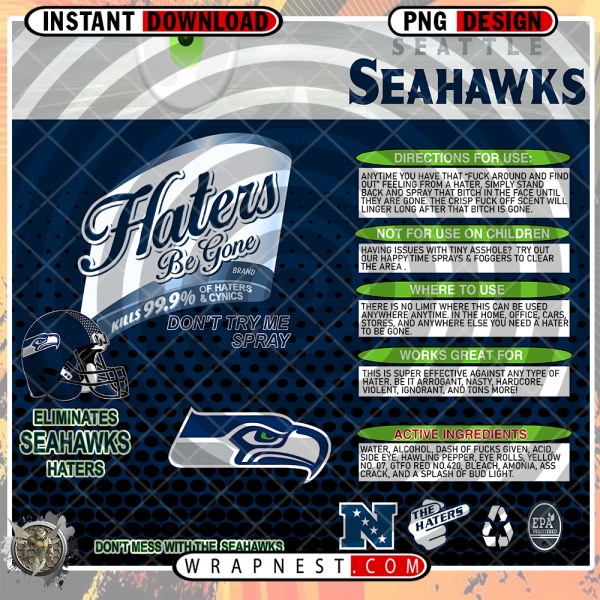 SEAHAWKS HATERS BE GONE WRAP
