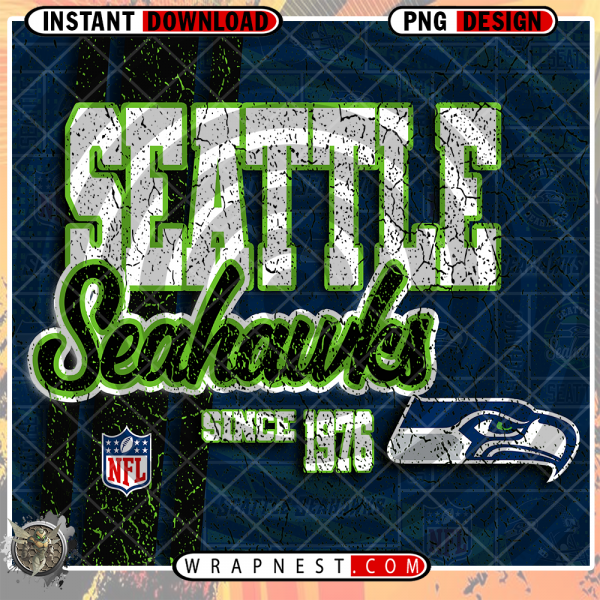 SEAHAWKS GRUNGE v2 WRAP