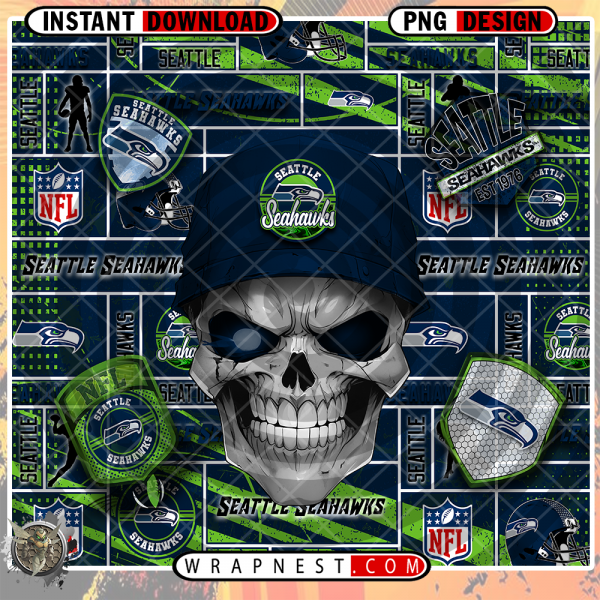 SEAHAWKS SKULL WRAP