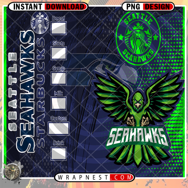 SEAHAWKS STARBUCKS WRAP
