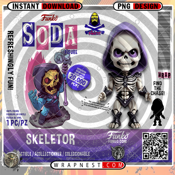 SKELETOR FUNKO SODA WRAP