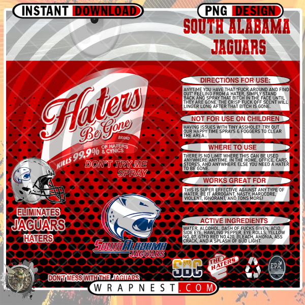 SOUTH ALABAMA HATERS BE GONE WRAP