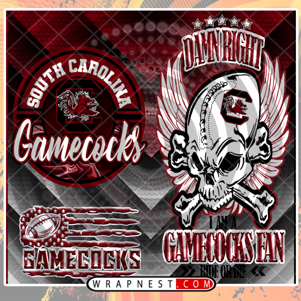 SOUTH CAROLINA SKULL WRAP