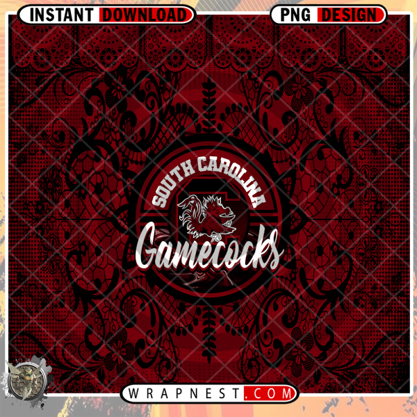 SOUTH CAROLINA LACE & LOGO WRAP