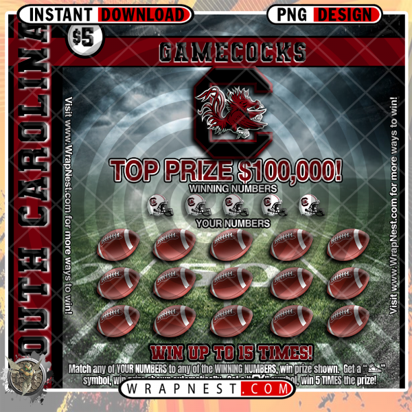 SOUTH CAROLINA SCRATCH OFF WRAP