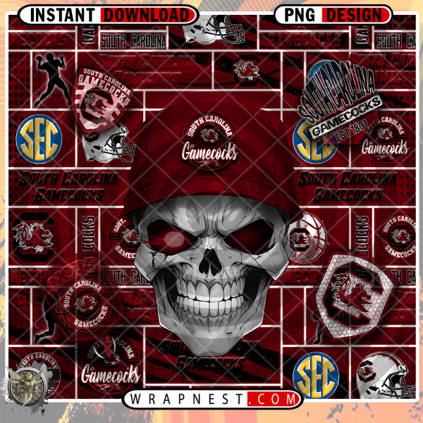 SOUTH CAROLINA SKULL WRAP