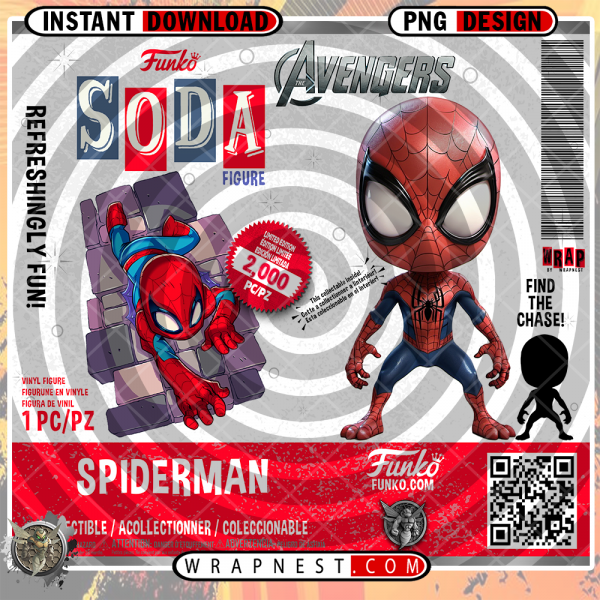 SPIDERMAN FUNKO SODA WRAP