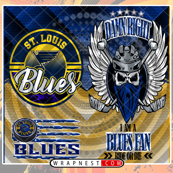 BLUES SKULL WRAP