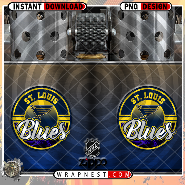 BLUES ZIPPO WRAP