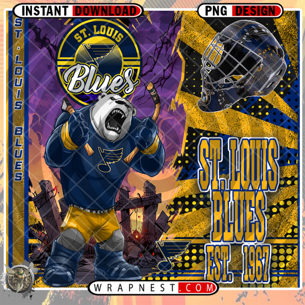 BLUES MONSTER MASCOT