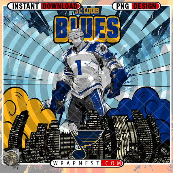 BLUES COMIC BOOK STYLE WRAP