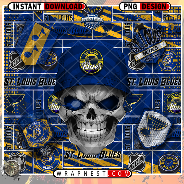 BLUES SKULL WRAP
