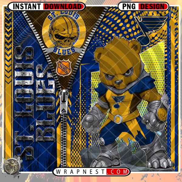 BLUES ZIPPER MASCOT