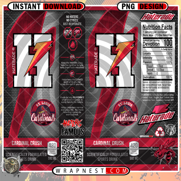 CARDINALS HATERADE WRAP