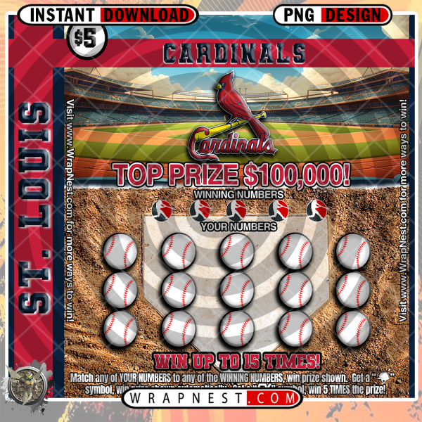 CARDINALS SCRATCH OFF WRAP