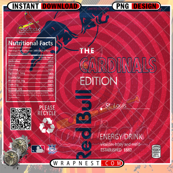 CARDINALS RED BULL WRAP