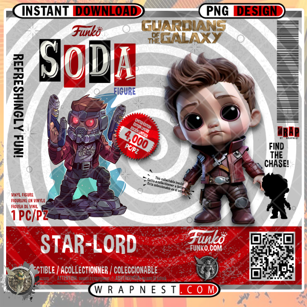 STARLORD FUNKO SODA WRAP
