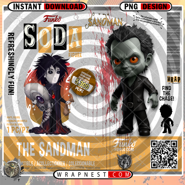 THE SANDMAN FUNKO SODA WRAP