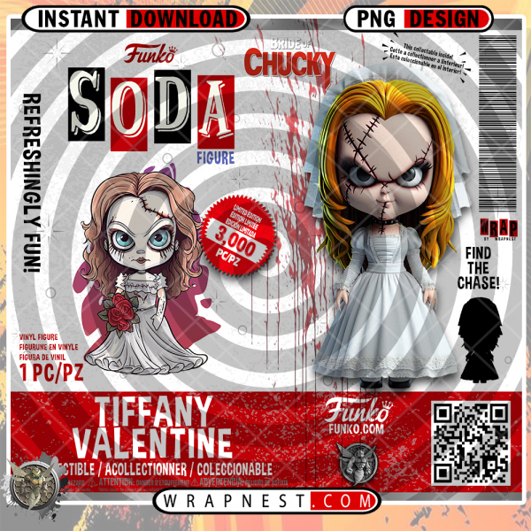 TIFFANY VALENTINE FUNKO SODA WRAP