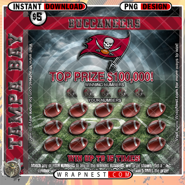 BUCCANEERS SCRATCH OFF WRAP