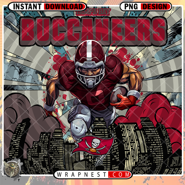 BUCCANEERS COMIC BOOK STYLE WRAP