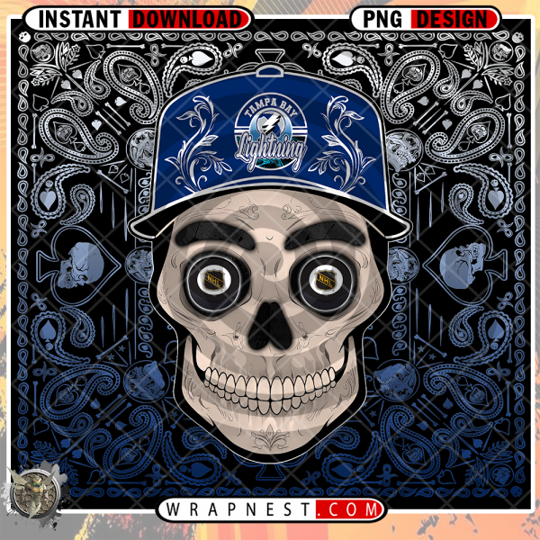 LIGHTNING SKULL HANDKERCHIEF WRAP