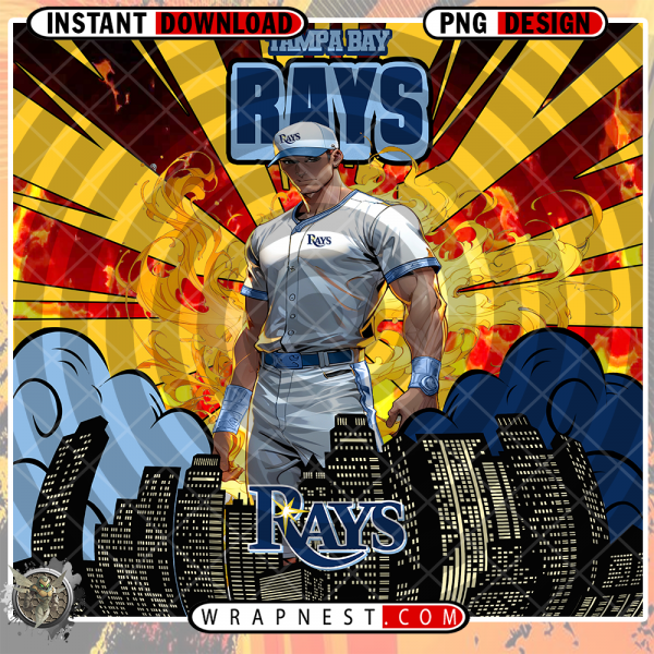 RAYS COMIC BOOK STYLE WRAP