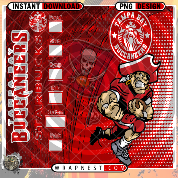 BUCCANEERS STARBUCKS WRAP