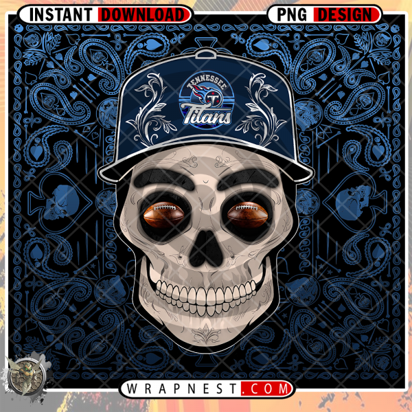 TITANS SKULL HANDKERCHIEF WRAP