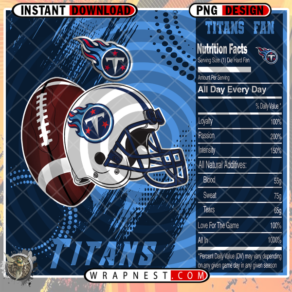 TITANS TEAM FAN SODA WRAP