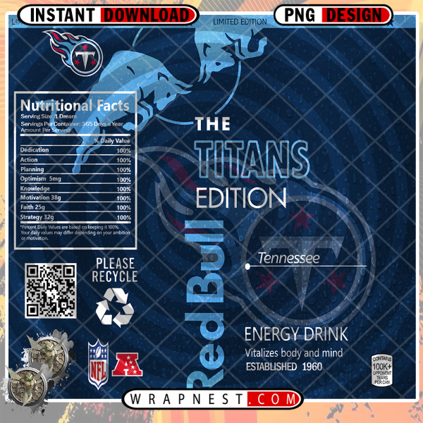 TITANS RED BULL WRAP