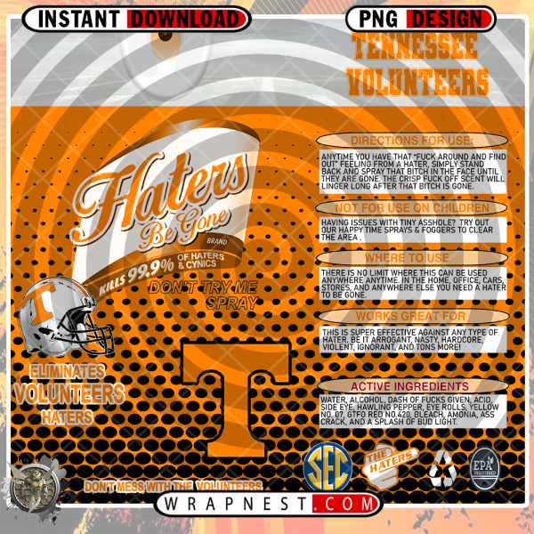 TENNESSEE HATERS BE GONE WRAP