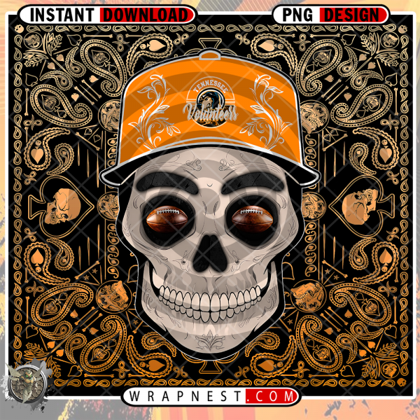 TENNESSEE SKULL HANDKERCHIEF WRAP