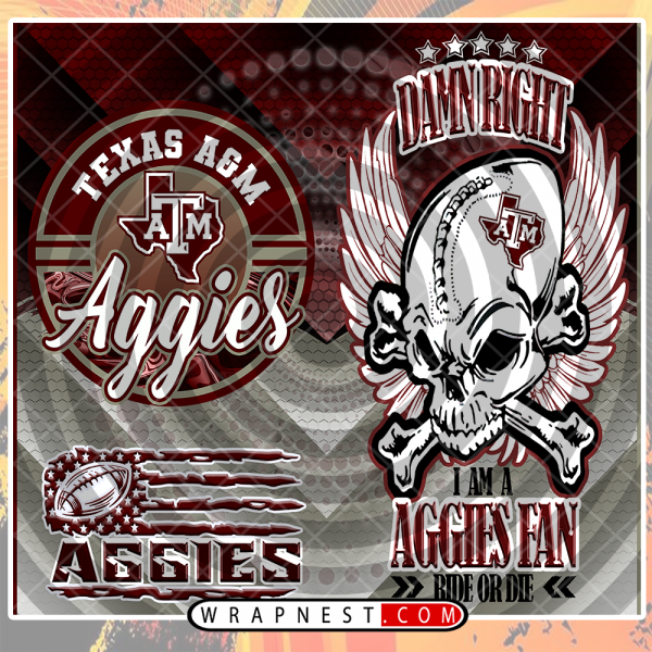 TEXAS A&M SKULL WRAP