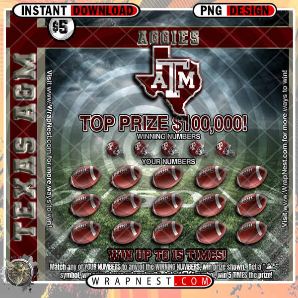 TEXAS A&M SCRATCH OFF WRAP